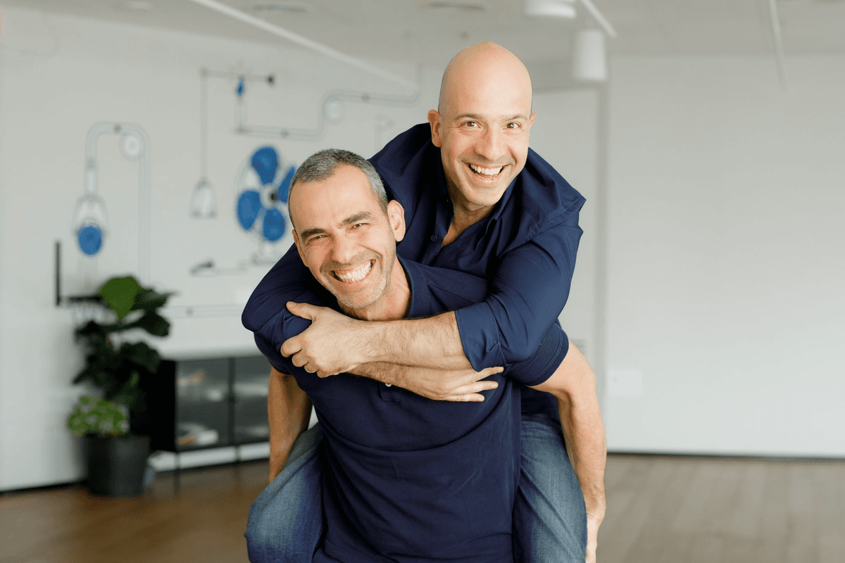 Roman and Oded in the dragonfly office